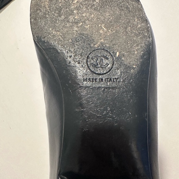 Vintage Chanel Flats- Red & Black- Size 38-38.5 - Picture 7 of 9